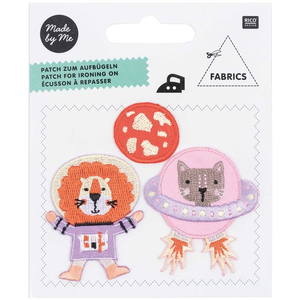 Made by Me Patches 'Kleine Astronauten Rosa'