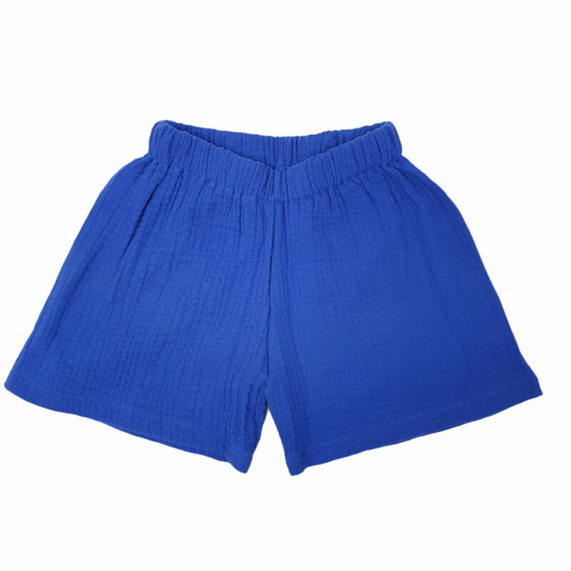 Musselinshorts 'knallblau'