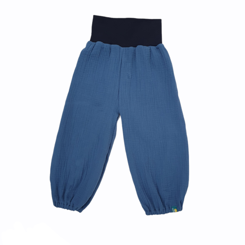Musselinhose 'jeansblau'