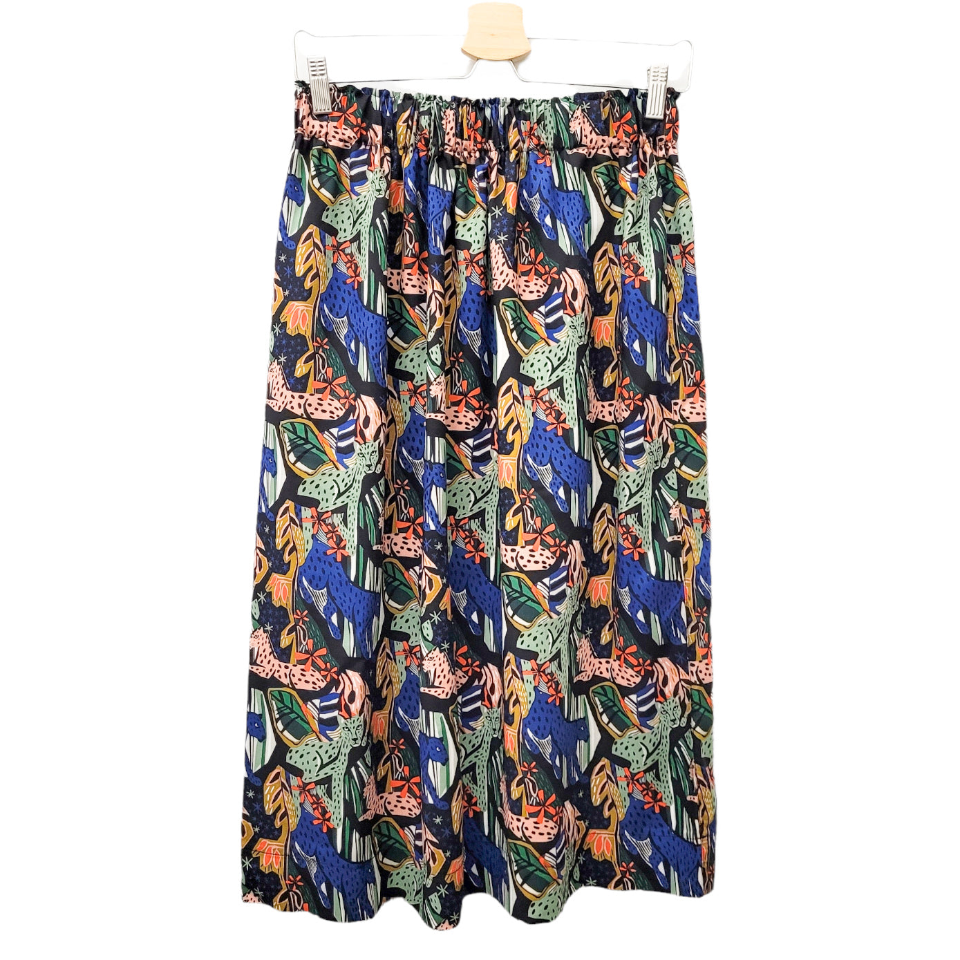 Viskoserock 'Leopard im Dschungel'