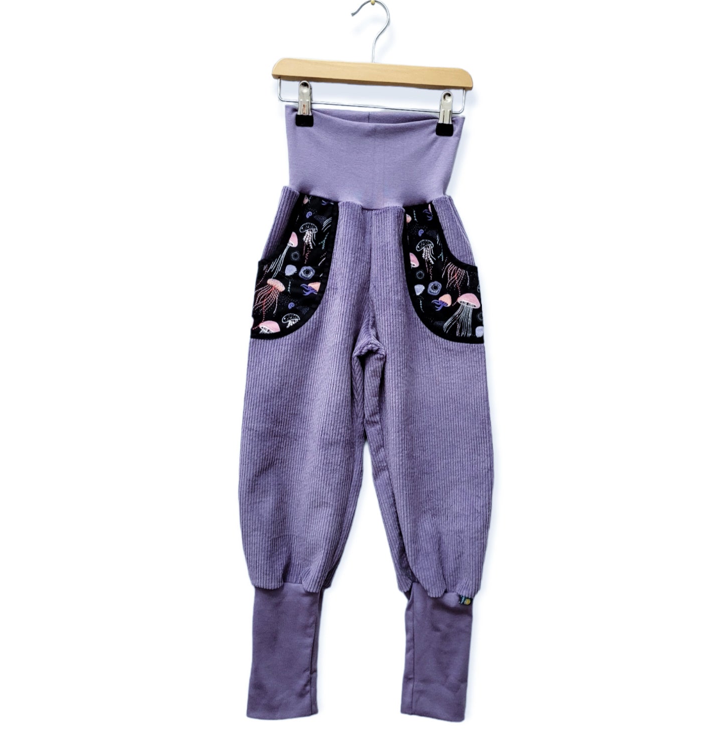 Mitwachshose 'Flieder mit Quallen Taschen'