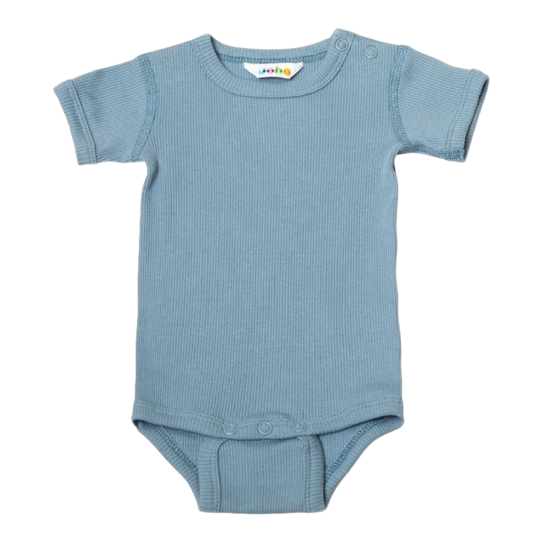 Kurzarm Body Baumwolle Joha 'Blau'