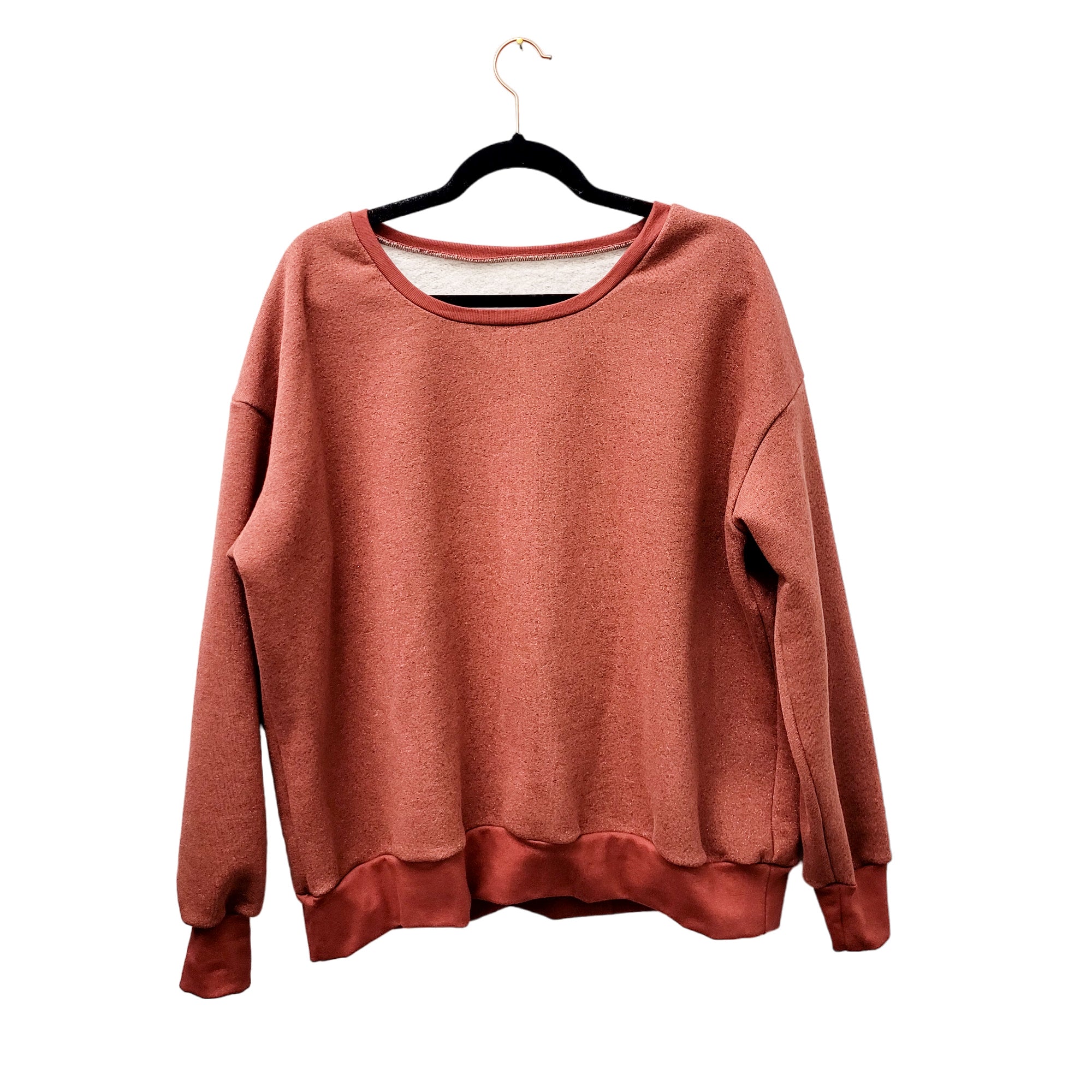 Für Große: Oversize Pullover Glitzer Terra