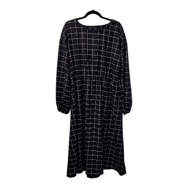 EINZELSTÜCK Gr. L MidiKleid langarm 'Flannel Grid'