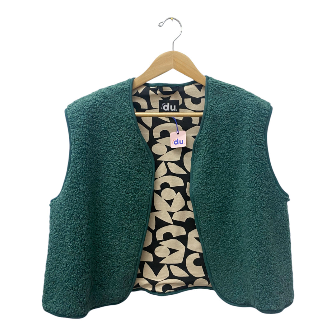 Teddyweste "dunkelgrün"