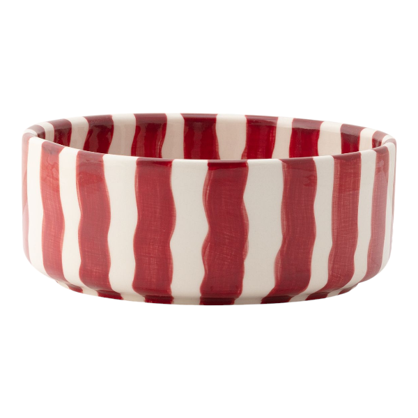 Magazin Minori Schale 'Stripes - tramonto red'