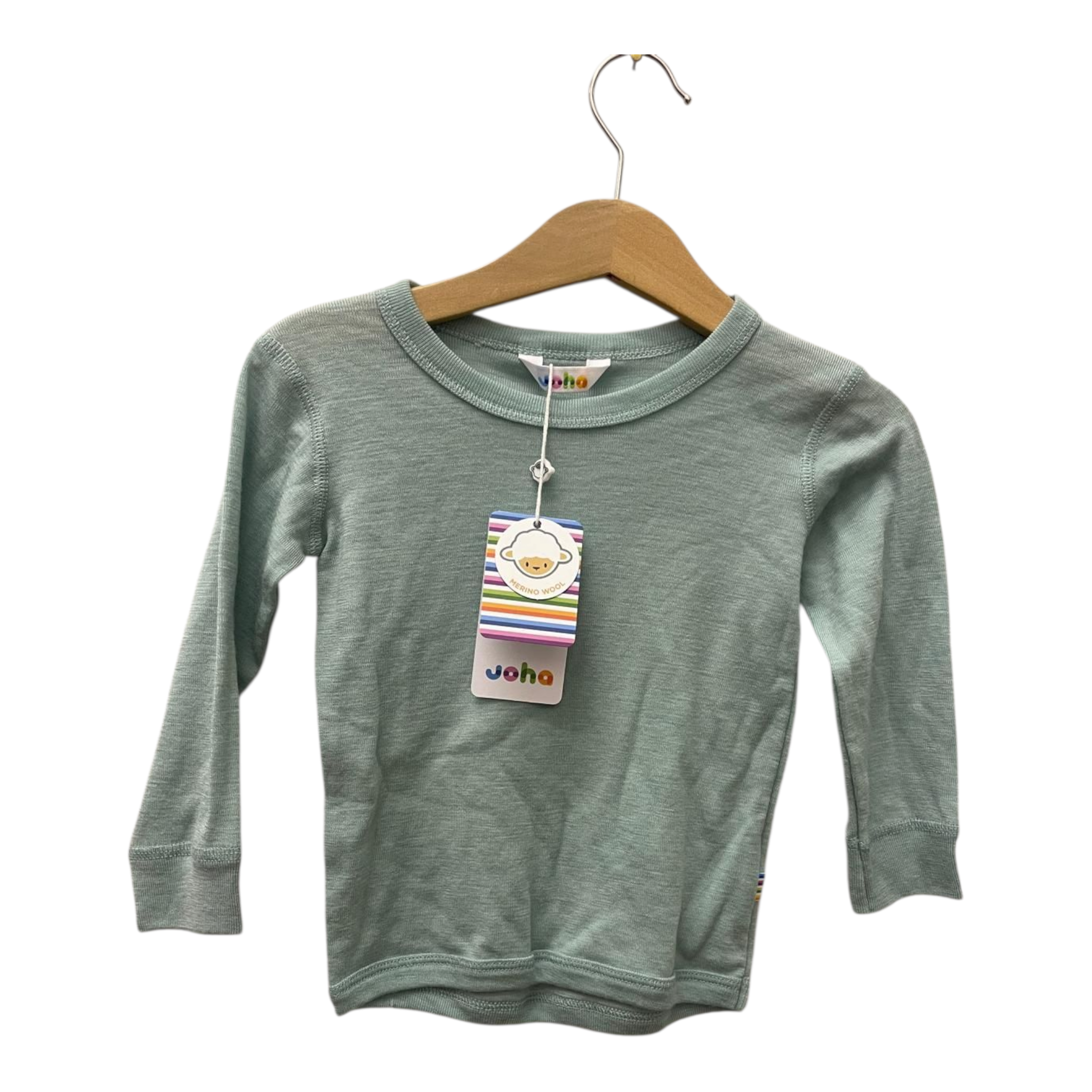 Joha Longsleeve Merinowolle hellmint Sommerwolle