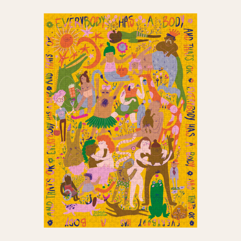 Puzzle 'Everybody Has a Body von Slinga - 1000 Teile' Wonderpieces