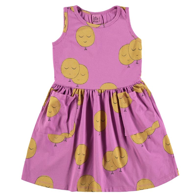 Ärmelloses Kleid 'Moons' Lötiekids (Fuchsia)