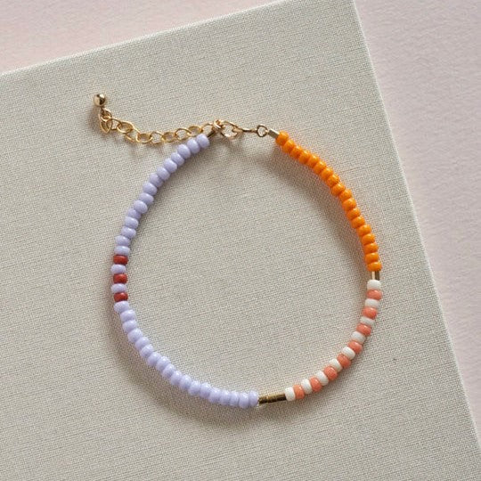 SanSan Perlenarmband LENTE 'mango - strawberry cream - lilac'