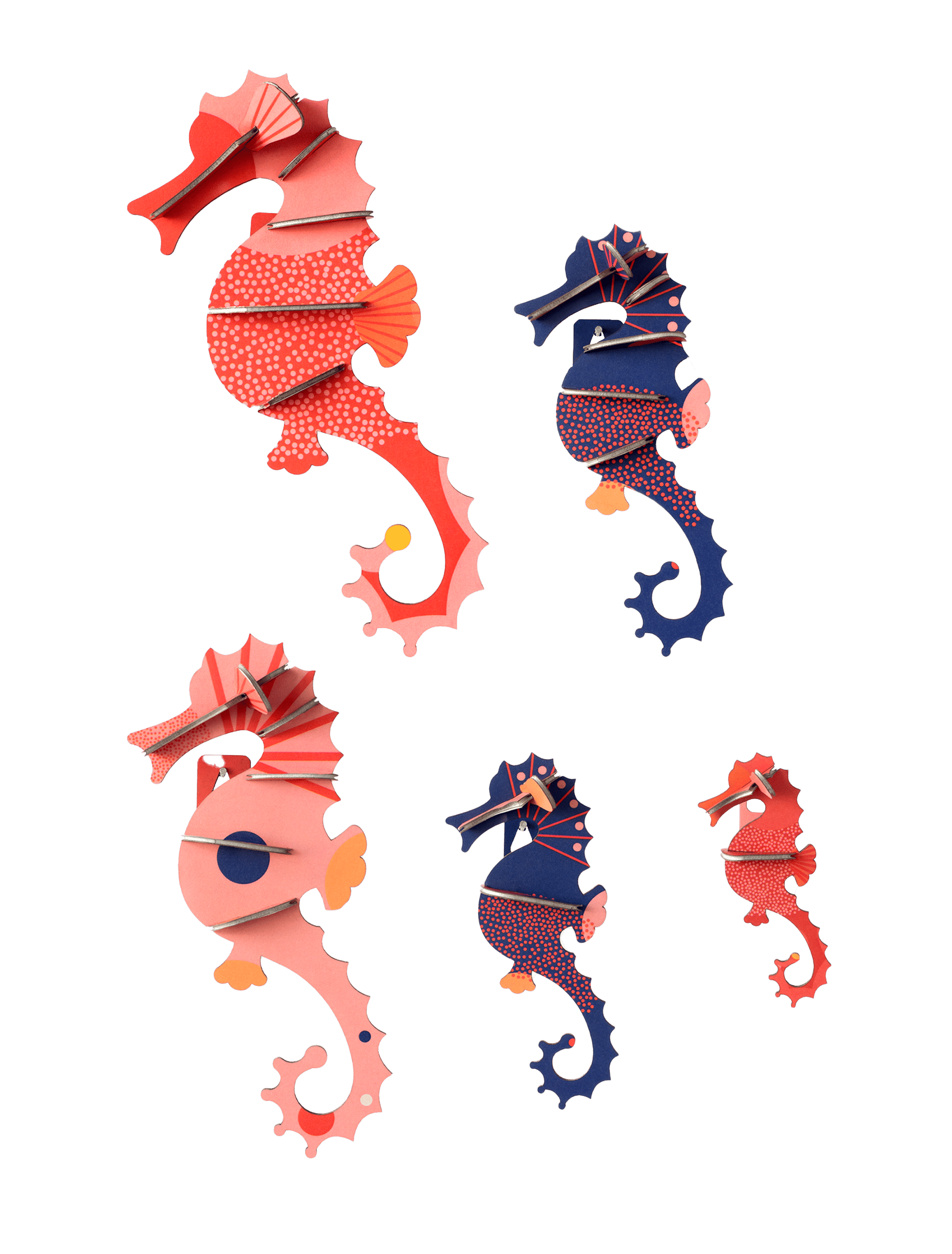 Studio ROOF 'Big sea creature - Sea horses set of 5'