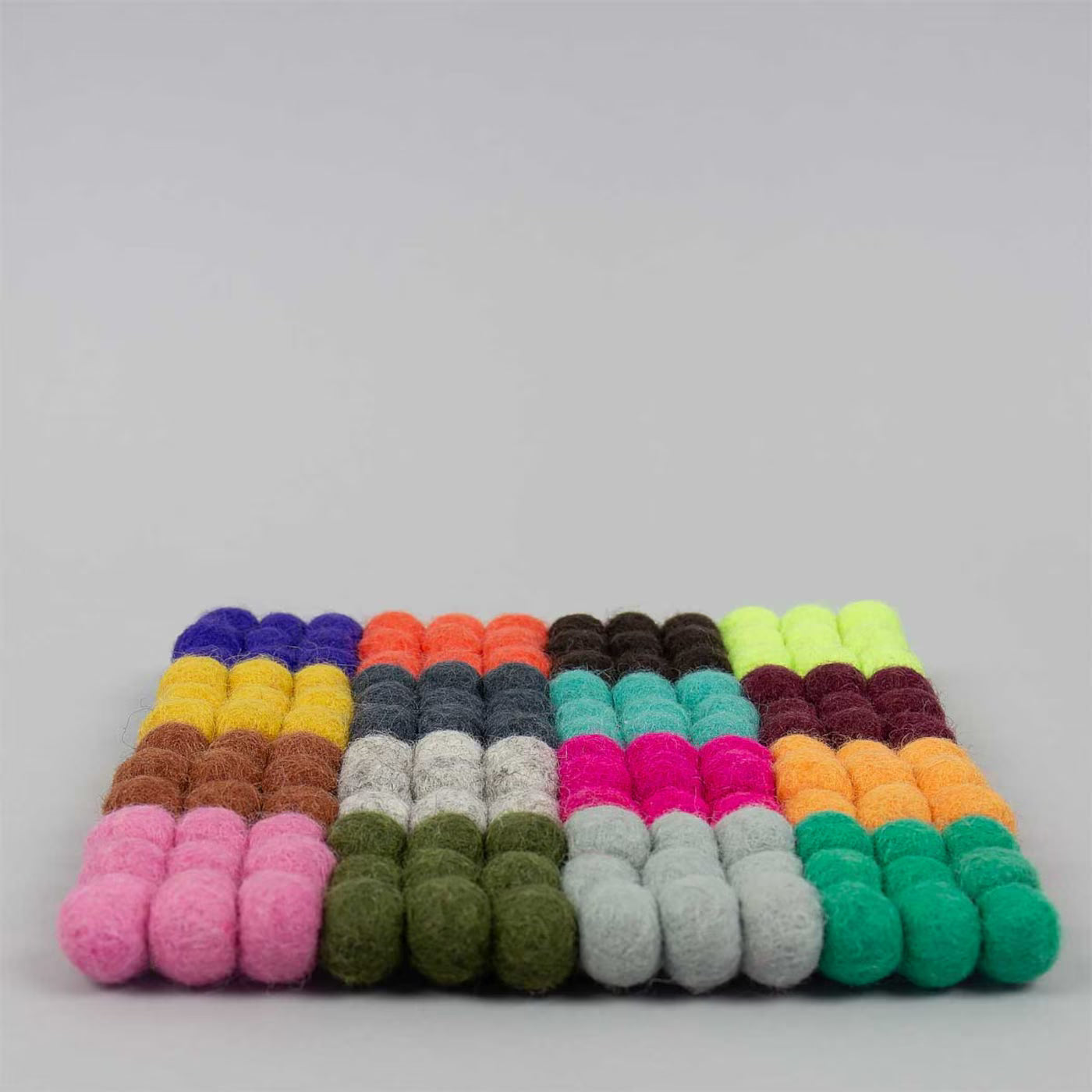 SQUARE Topfuntersetzer aus Wollfilz – bunt, quadratisch