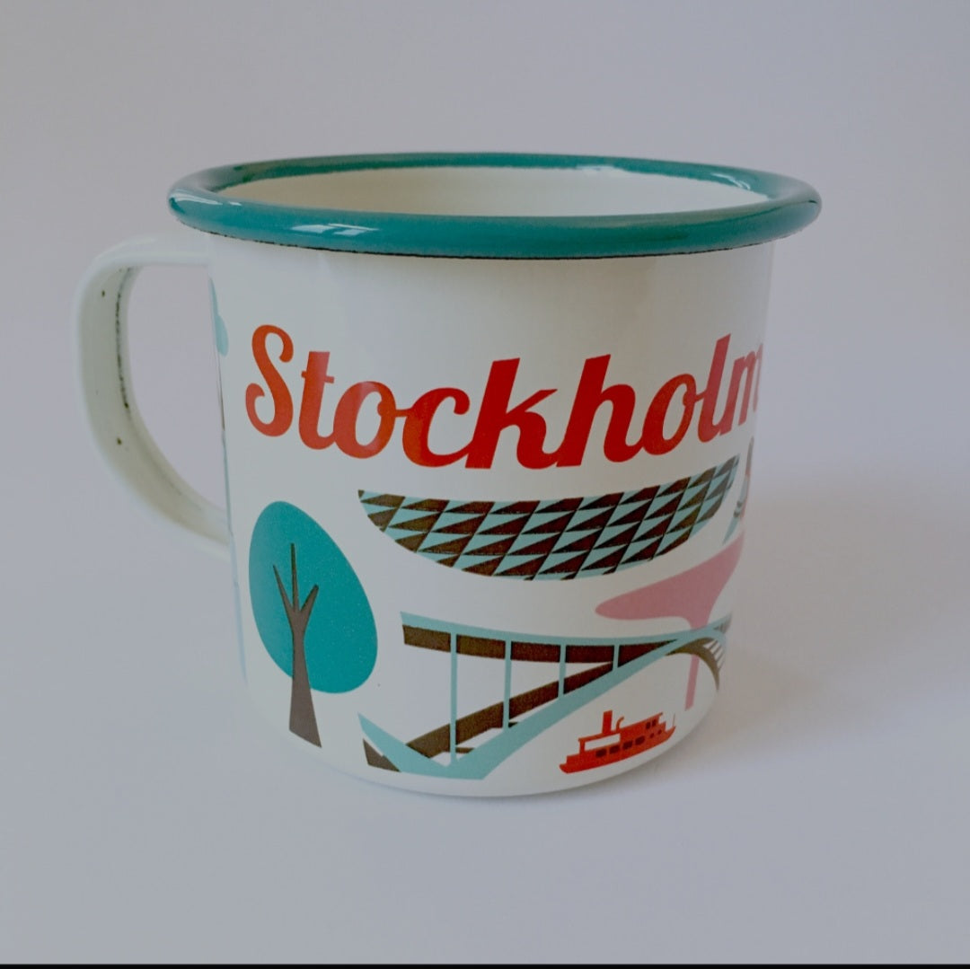 Emaille Tasse 'STOCKHOLM' OMM Design