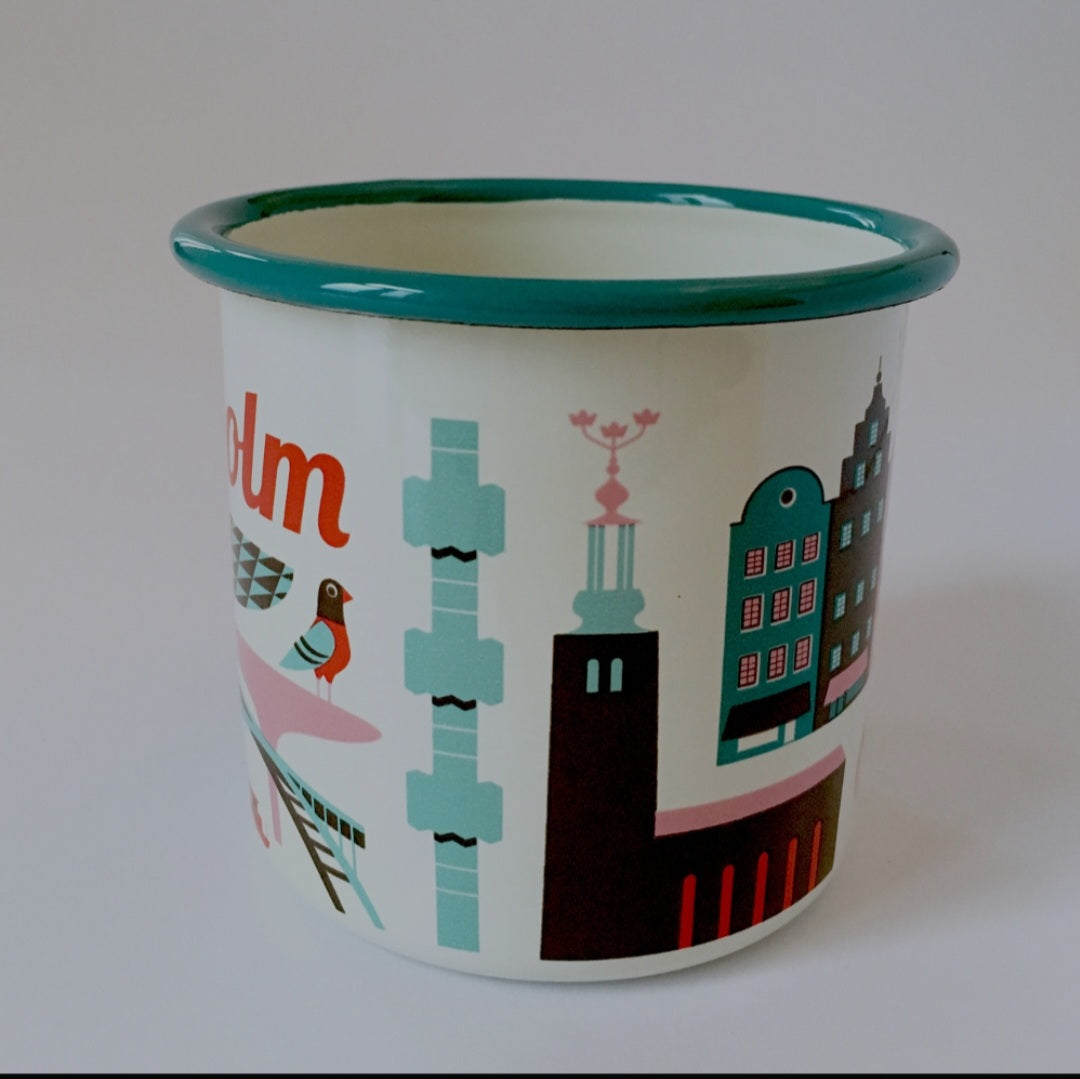 Emaille Tasse 'STOCKHOLM' OMM Design