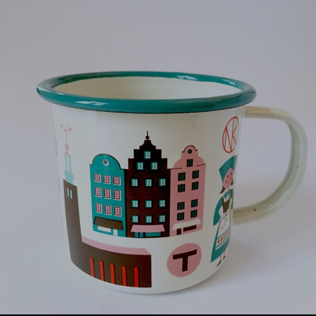 Emaille Tasse 'STOCKHOLM' OMM Design