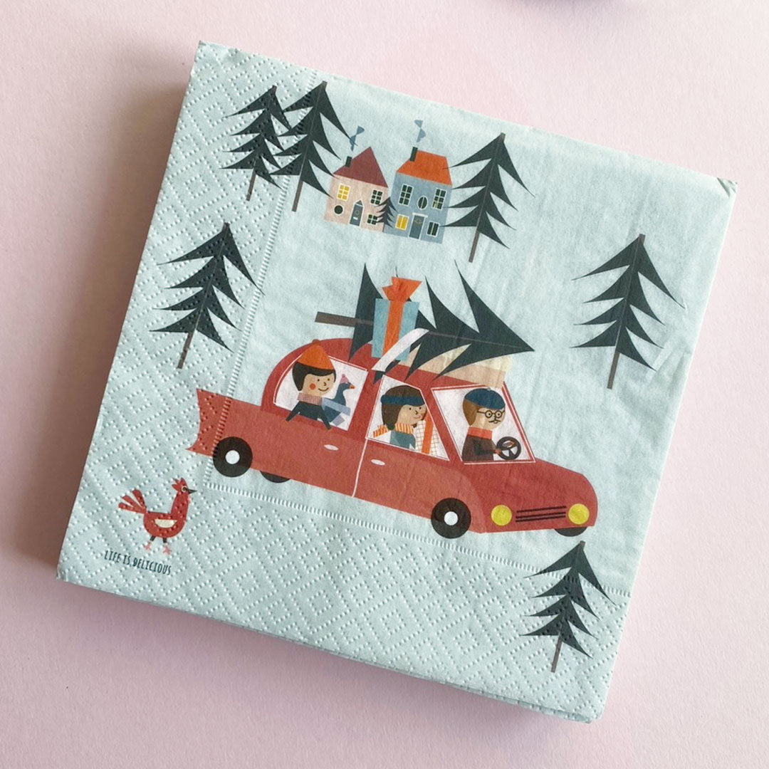 Servietten 'Weihnachtsexpress' LifeisDelicious