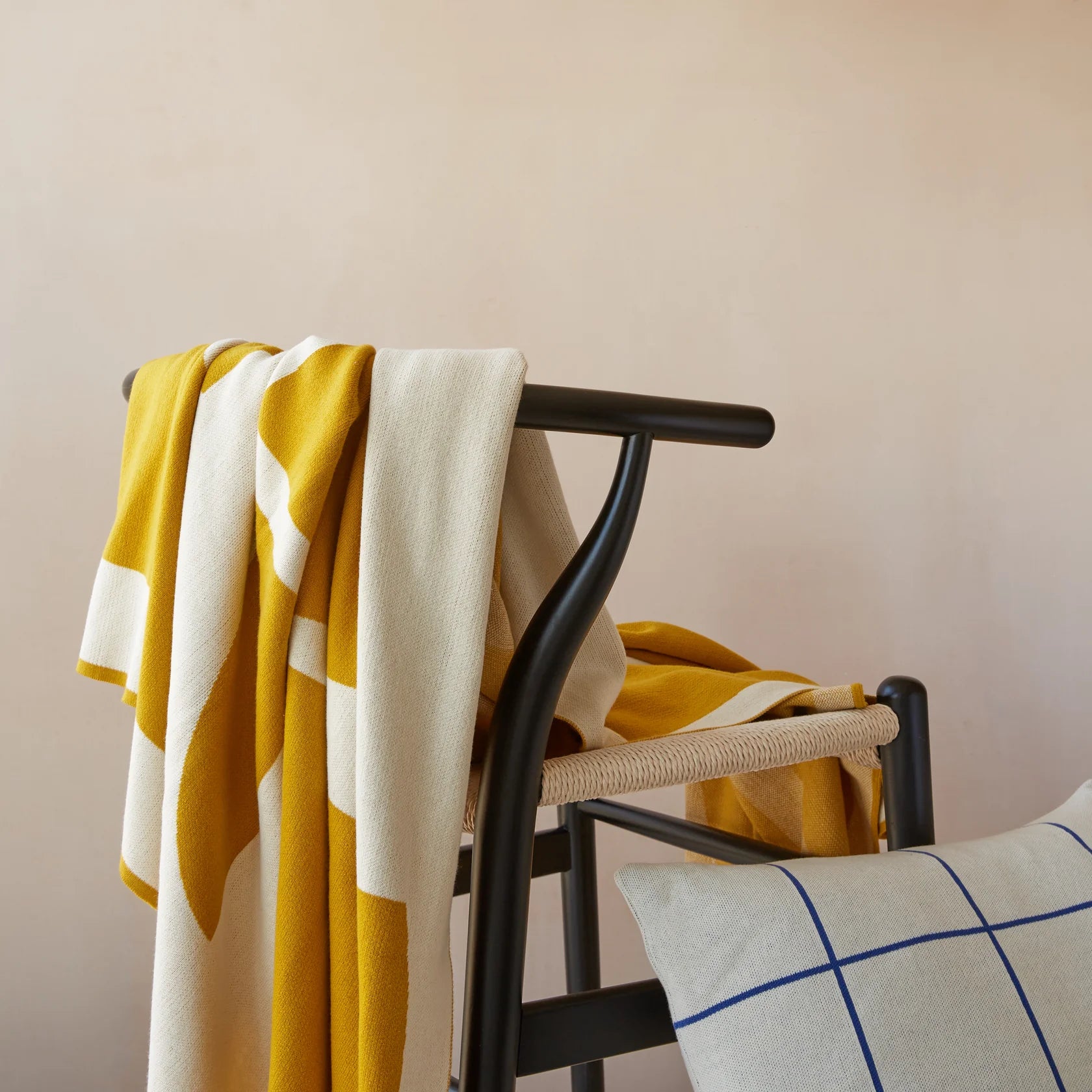 Sophie Home Überwurfdecke aus Baumwollstrick 'Bruten Citrus'