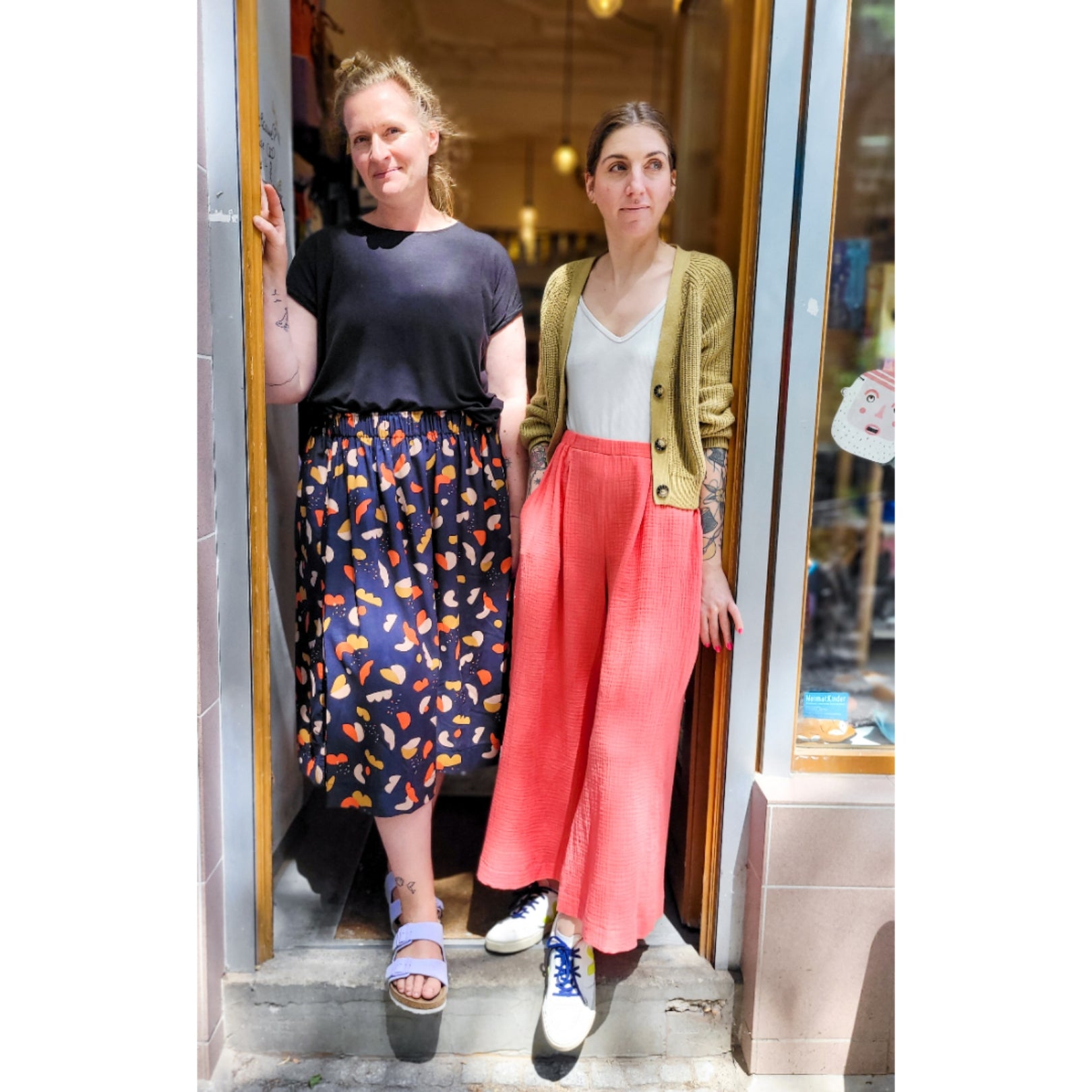 Culotte Musselin Damen Koralle