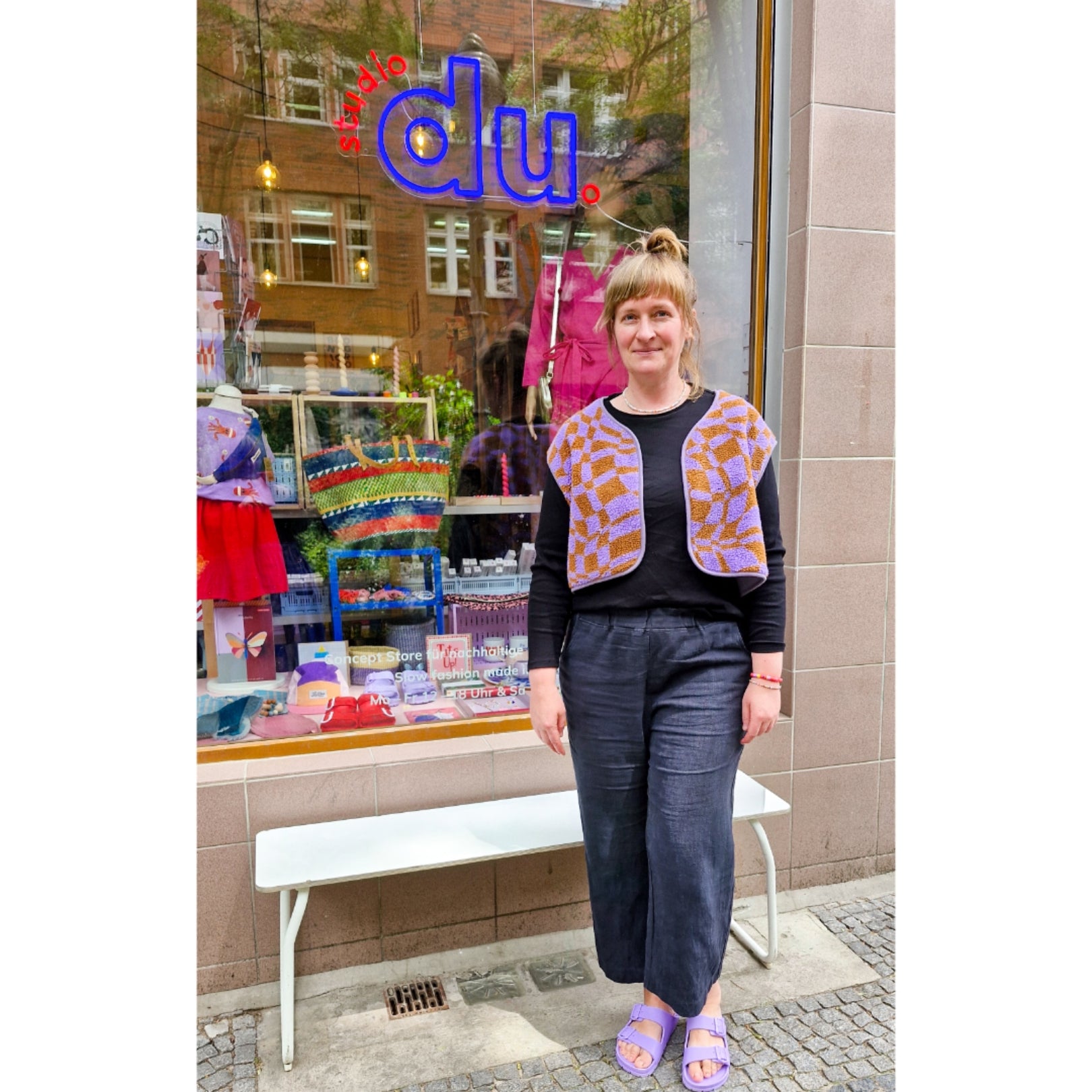 Teddyweste "Leo hell"