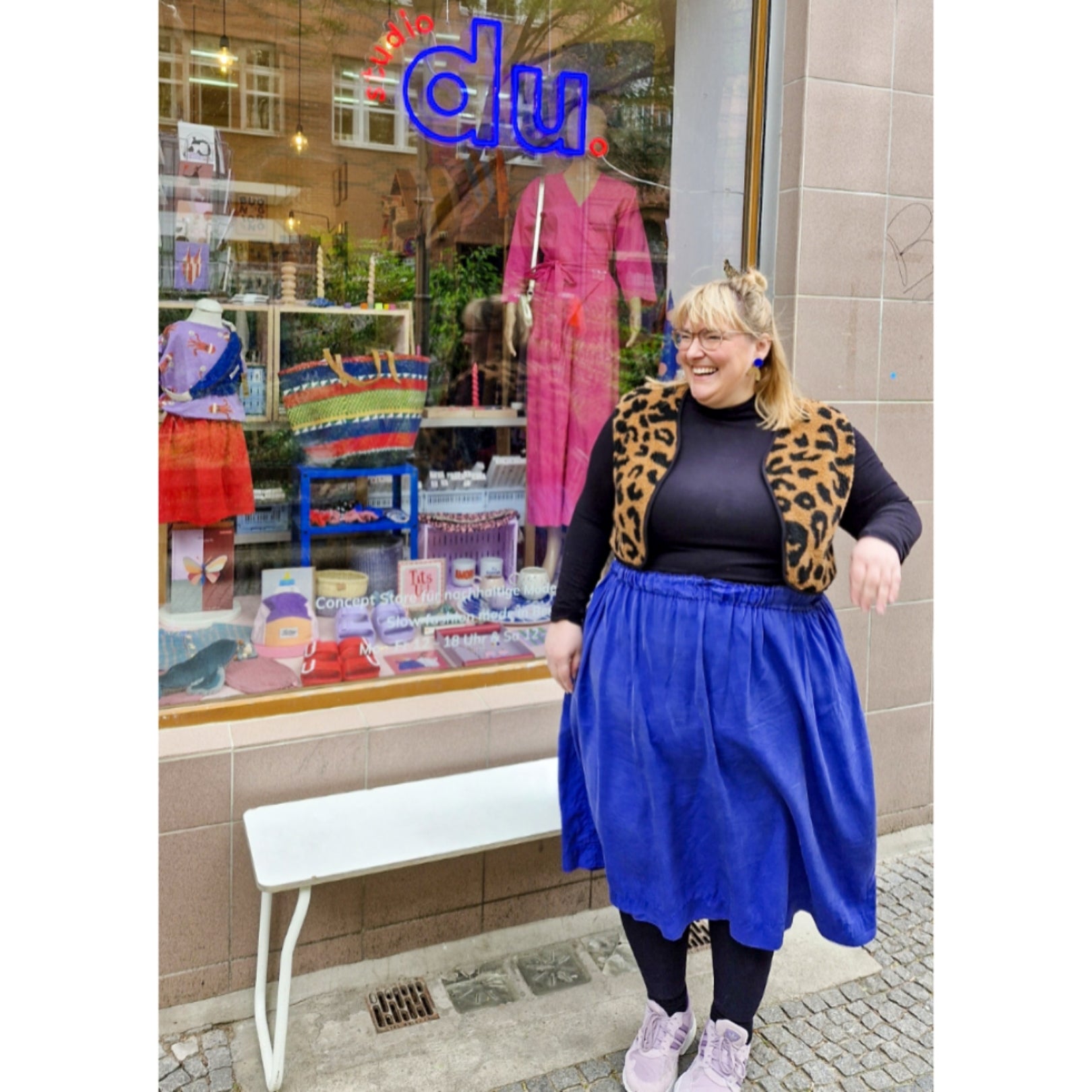 Steppweste "knallblau Stepper"