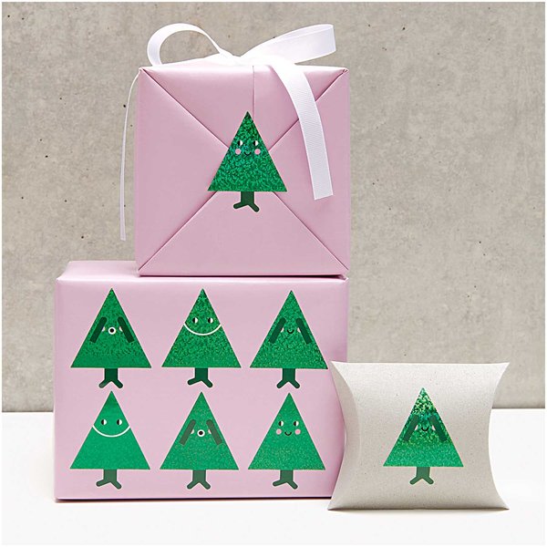 PAPER POETRY Sticker auf Rolle 'Tannen'