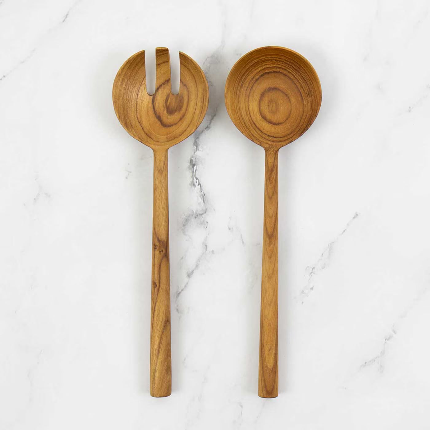 A World of Craft - WOOD CHECK Salatbesteck mini Teakholz