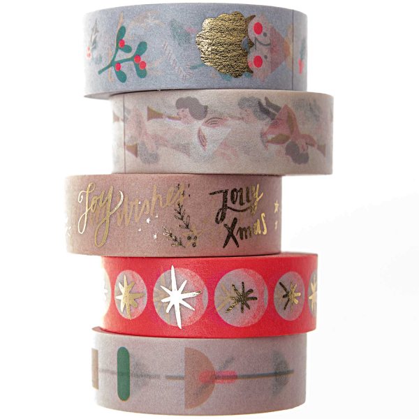 PAPER POETRY Tape Set 'Jolly Christmas Pastell'
