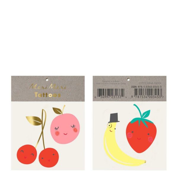 Tattoos 'Happy Fruit / klein'