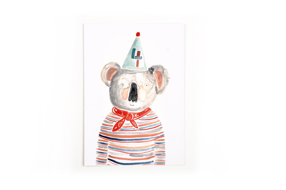 Postkarte '4' Gretas Schwester