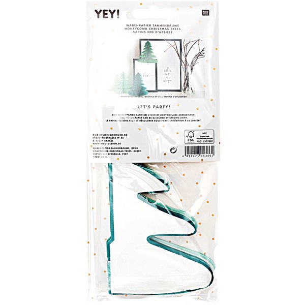 Wabenpapier Tannenbaum 'grün'