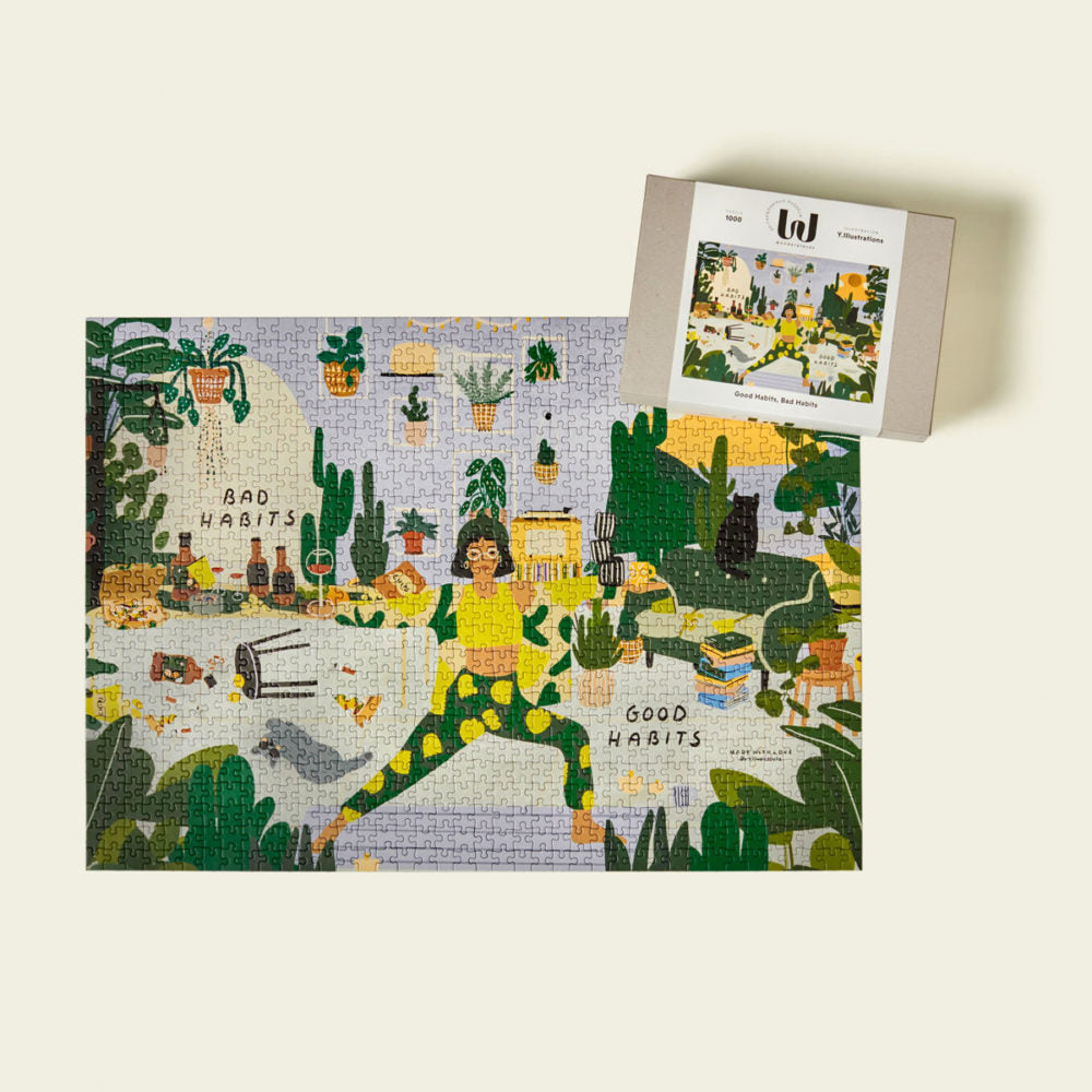 Puzzle 'Good Habits, Bad Habits' von Y.Illustrations - 1000 Teile' Wonderpieces