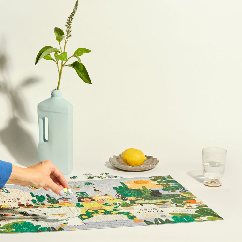 Puzzle 'Good Habits, Bad Habits' von Y.Illustrations - 1000 Teile' Wonderpieces