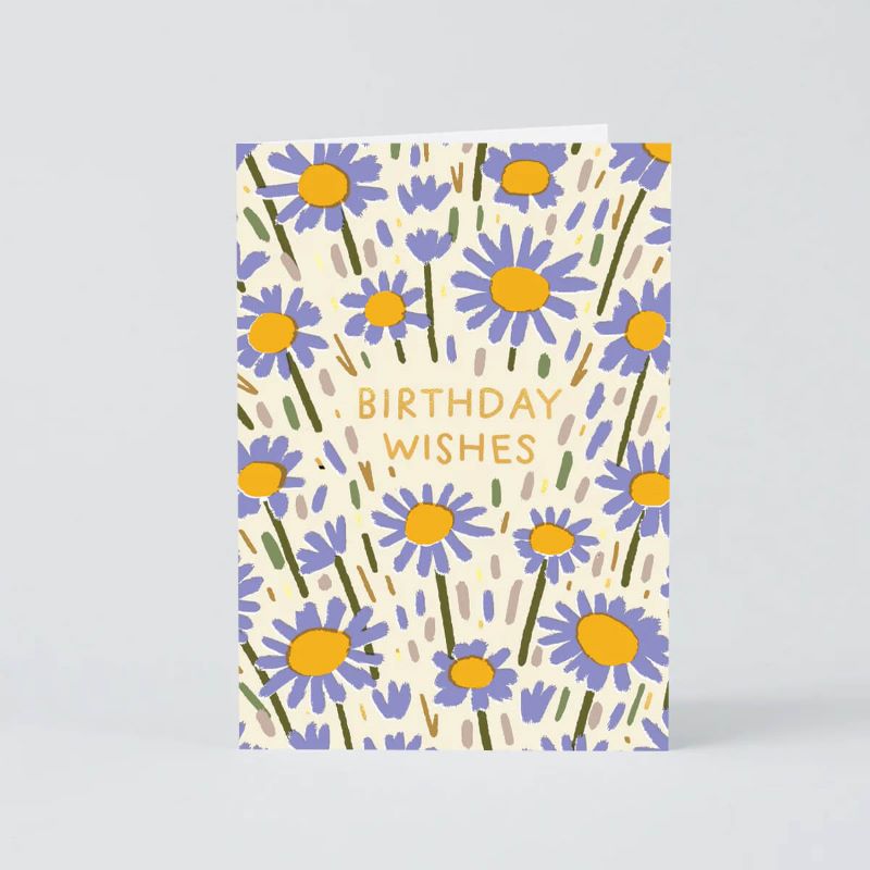 Wrap Klappkarte 'Flower Field Birthday'