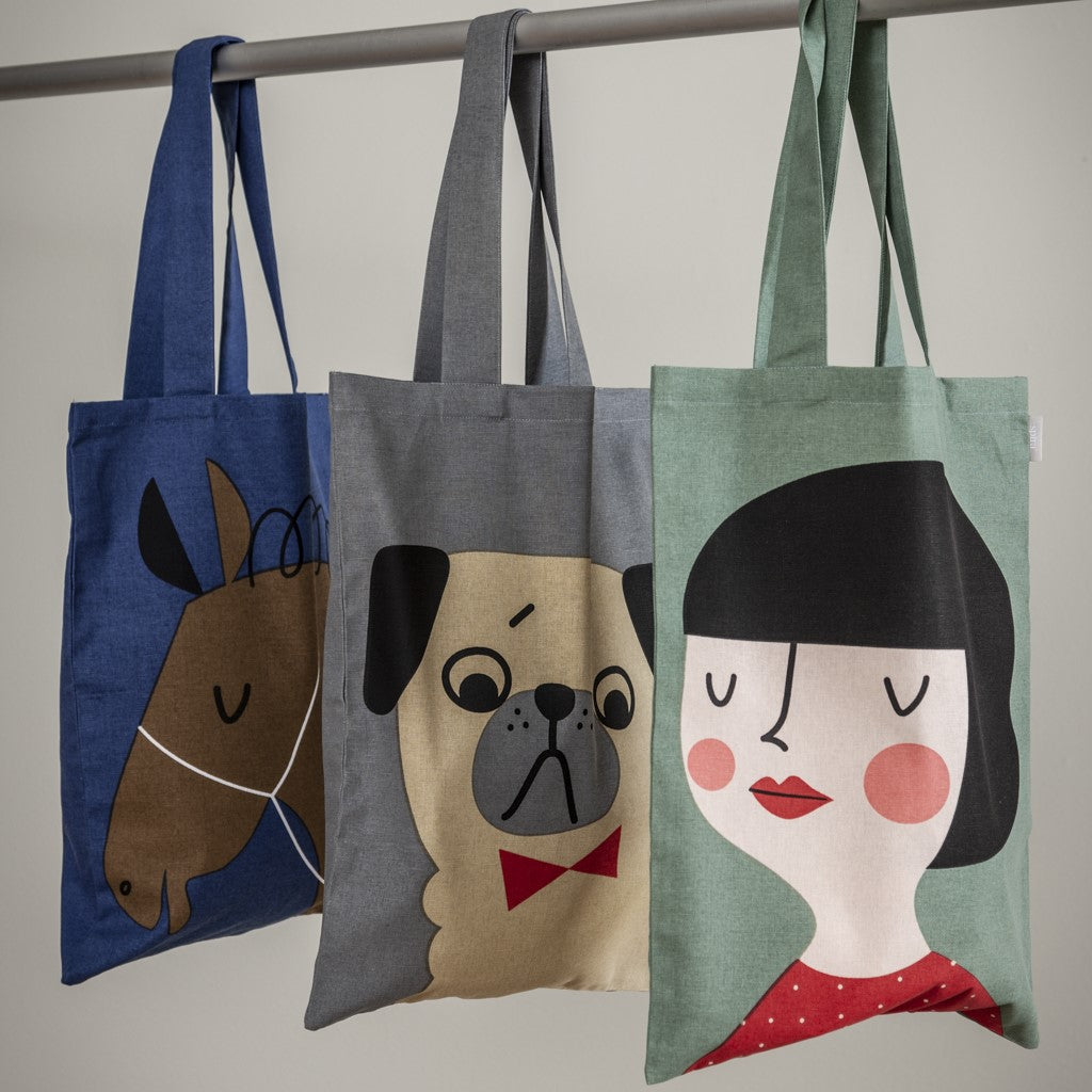 Spira of Sweden Totebag Penny Mops Hund