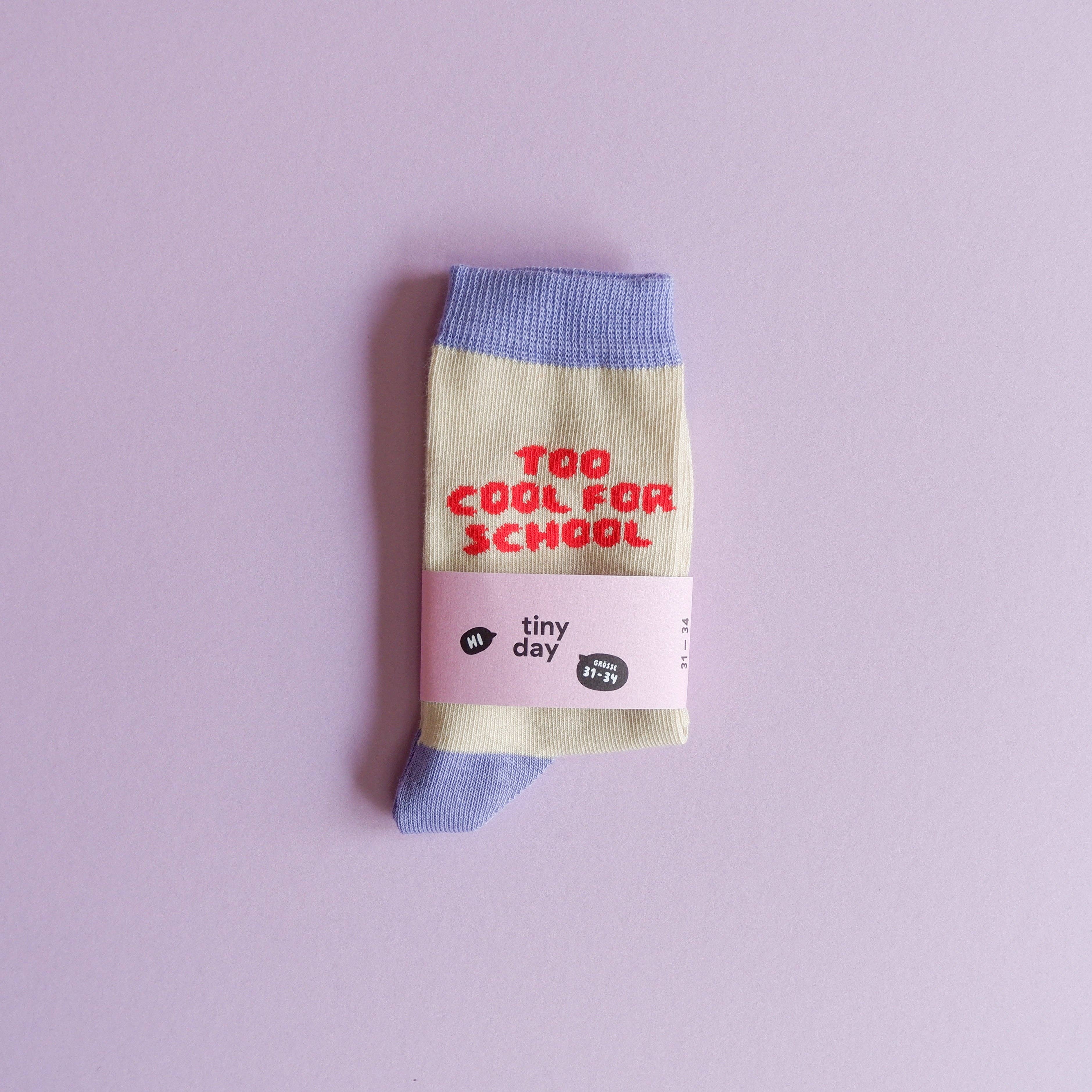 Tinyday Too cool for school-Socken Flieder