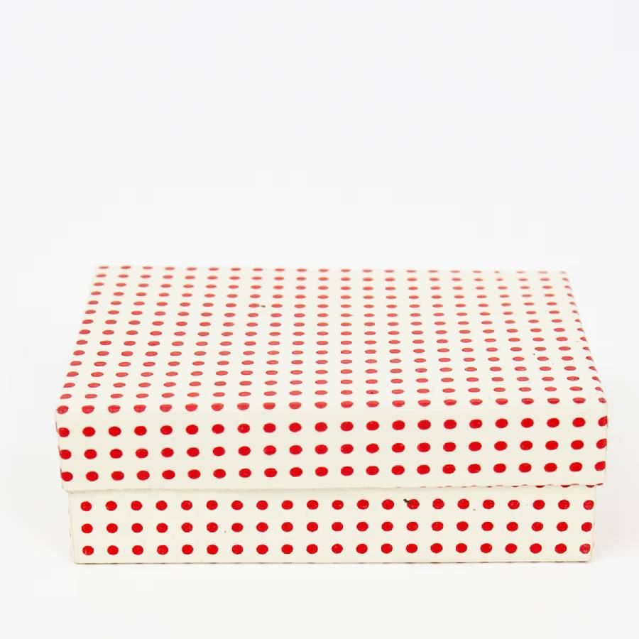 Stern Mini Kotte 6er Set aus Papier - rot