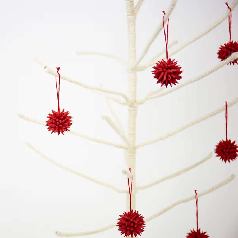 Stern Mini Kotte 6er Set aus Papier - rot