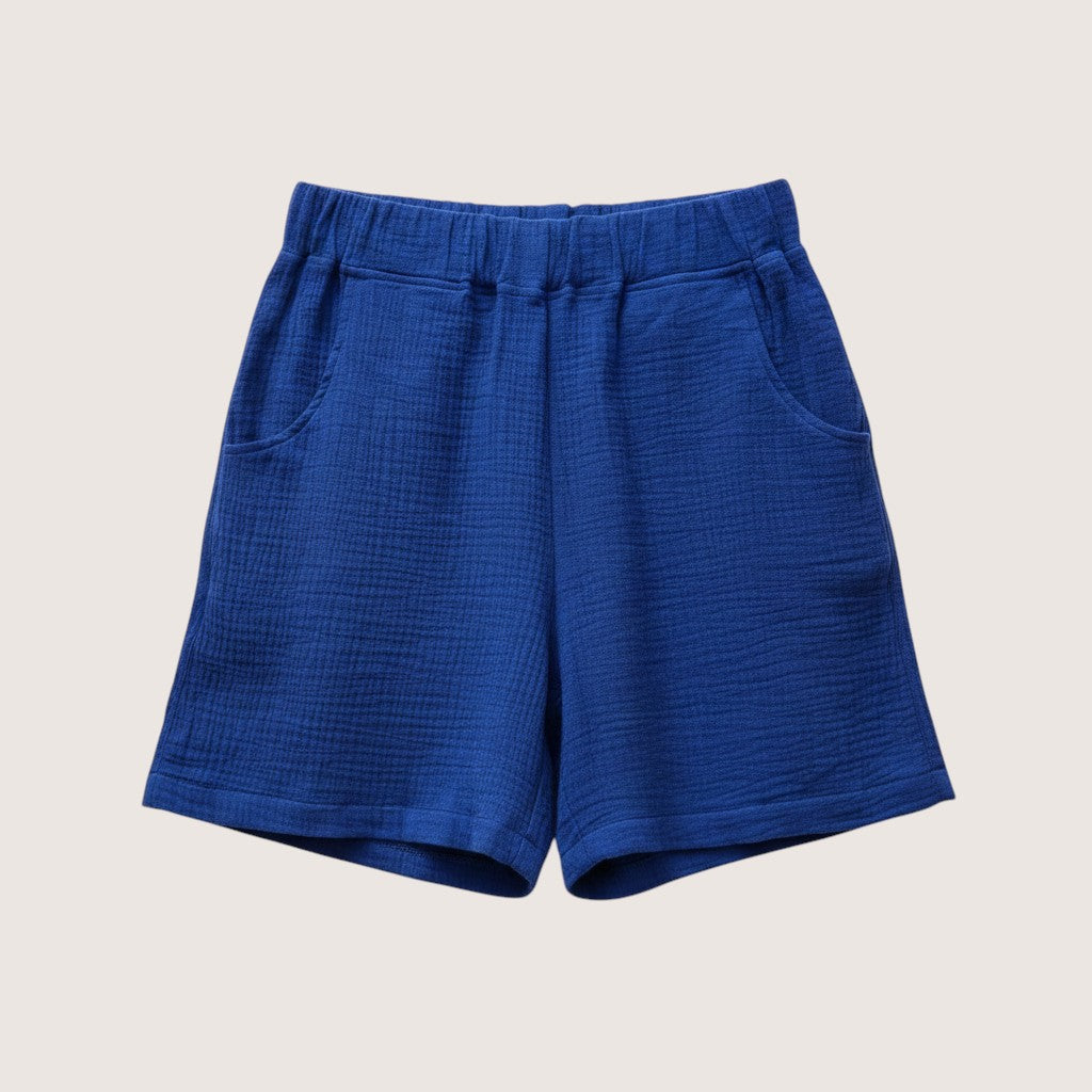 studio du. Musselin Shorts knallblau Erwachsene