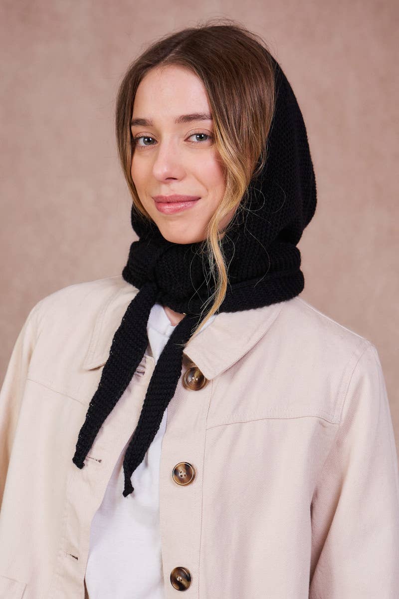 "Hood" Kapuzenschal Mütze Wolle