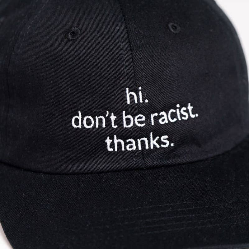 arrel Hi. don't be racist. thanks. Premium Dad Cap - black & white