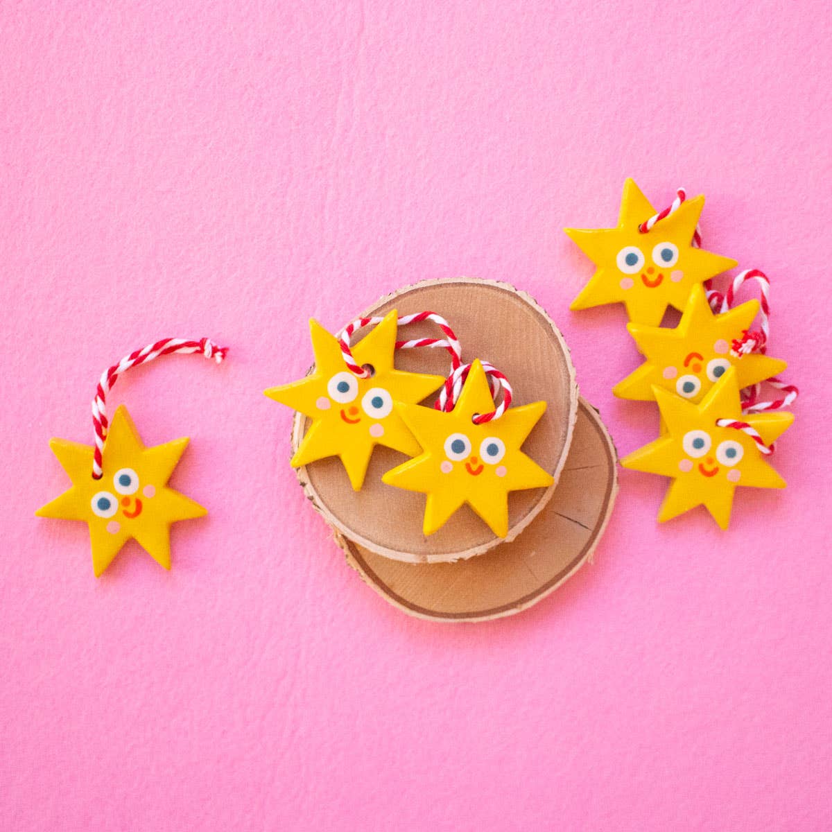 Kleiner Stern / Keramik-Hängeornamente Ana Seixas