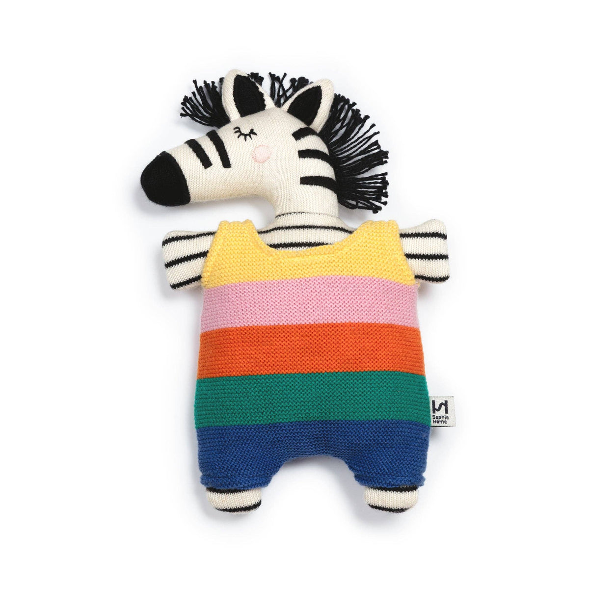 Sophie Home Ltd - Kuscheltier: Regenbogen-Zebra