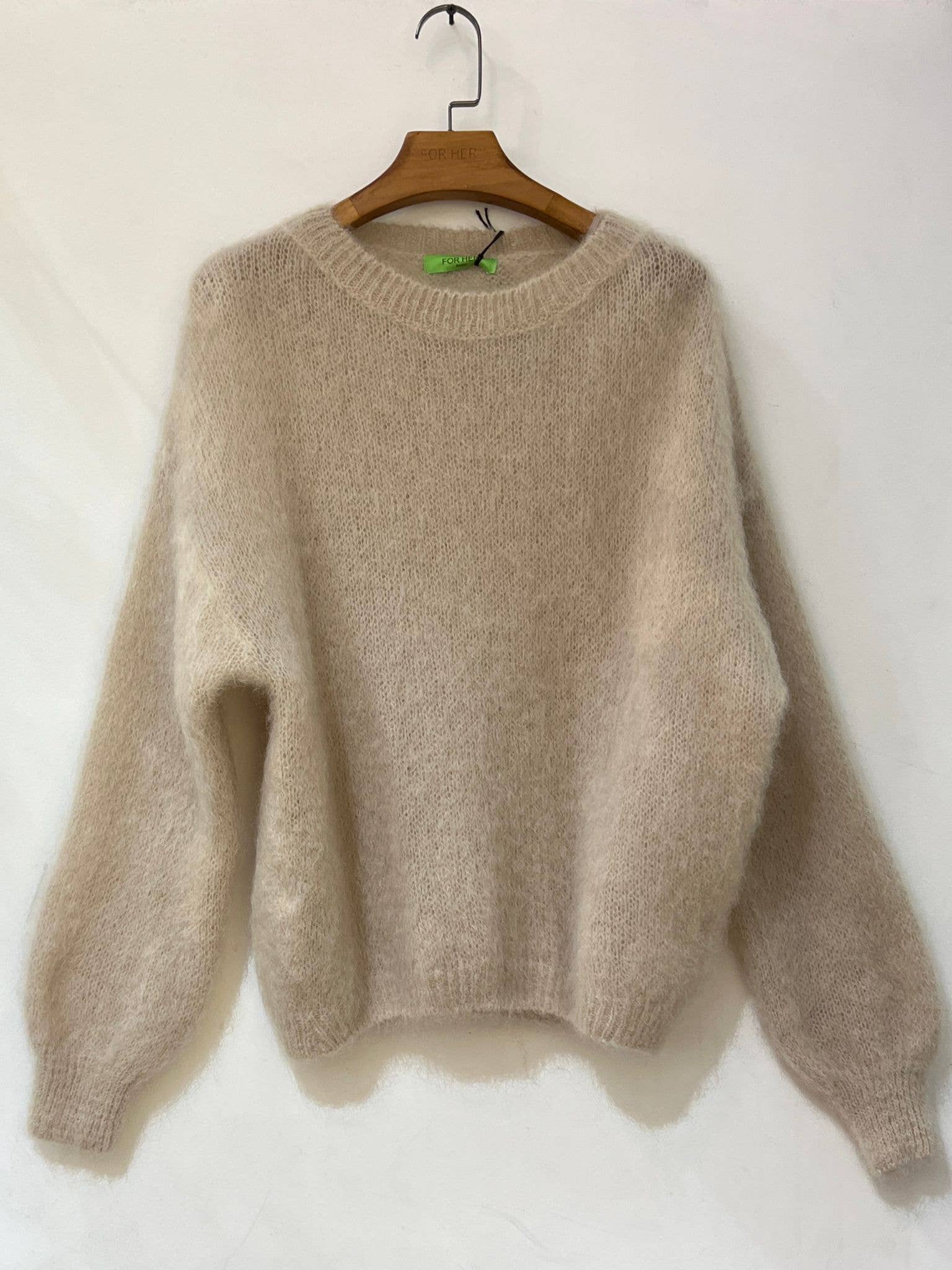 Mohair Pullover Rundhals 80%Mohair