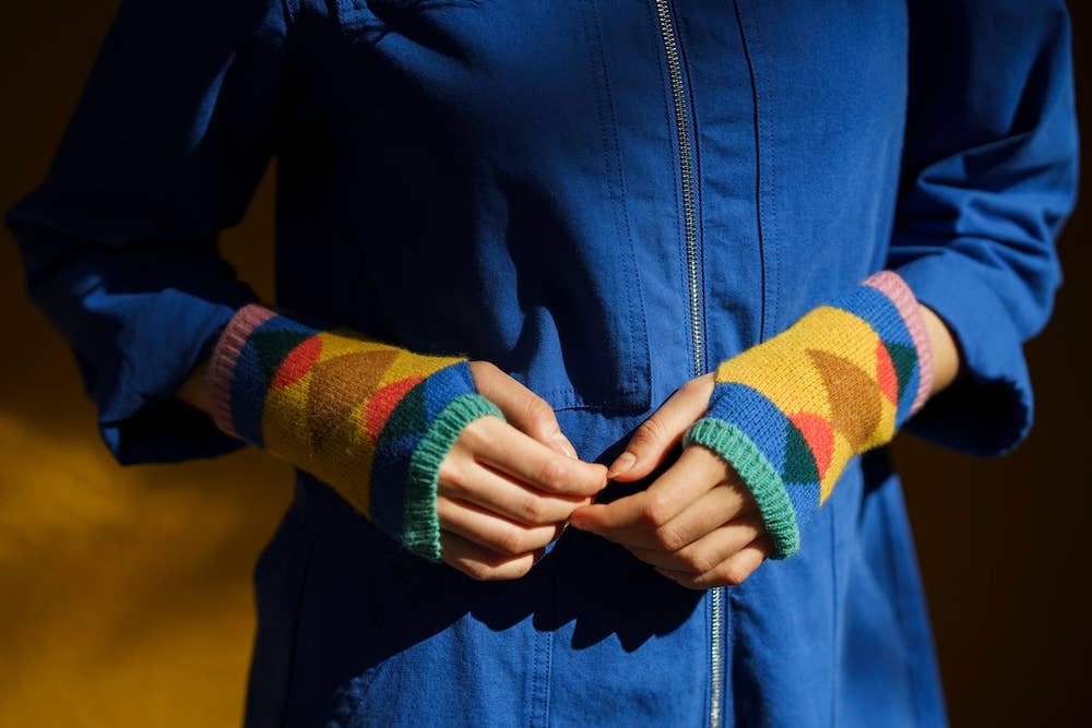 Buntglas-Handgelenkwärmer