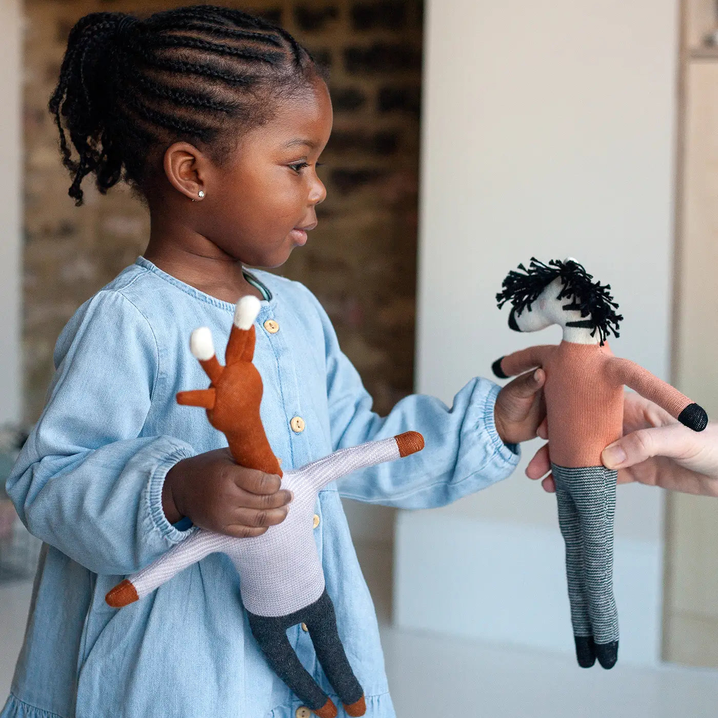 Sophie Home  'Zebra' Kuscheltier pfirsich