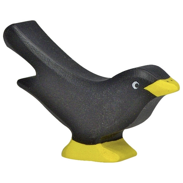 Holzfigur 'AMSEL' Holztiger