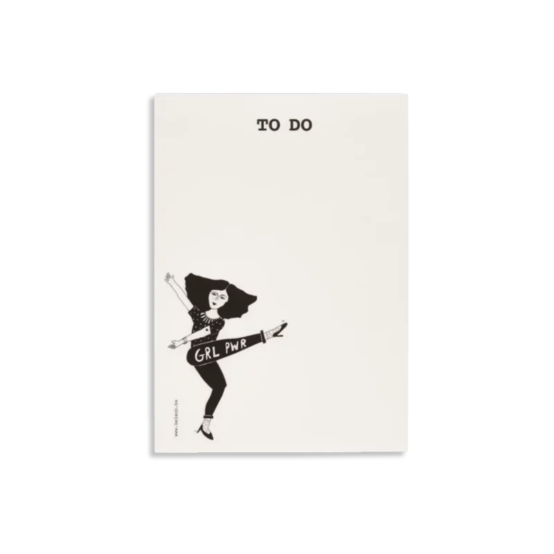 helen b Schreibblock 'grl pwr'