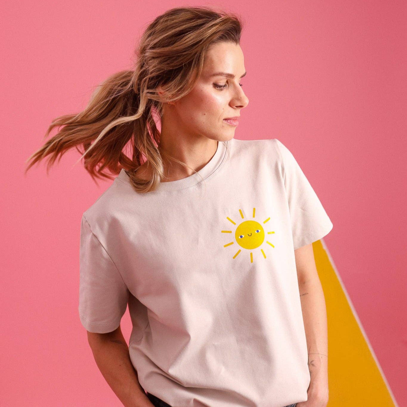 Sonne auf creme T-SHIRT Don't grow up