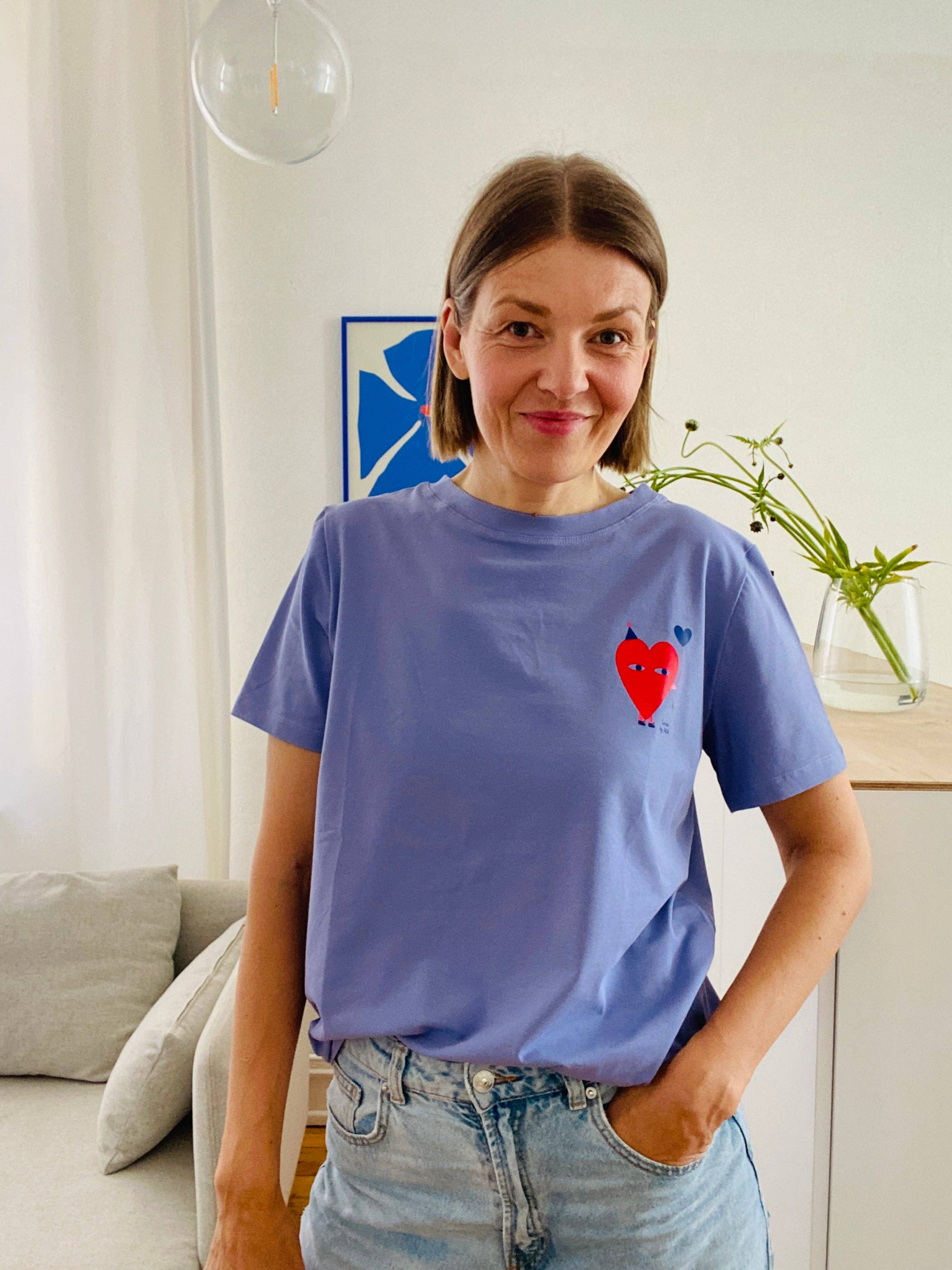 HERZ AUF LAVENDEL - T-Shirt Don't grow up