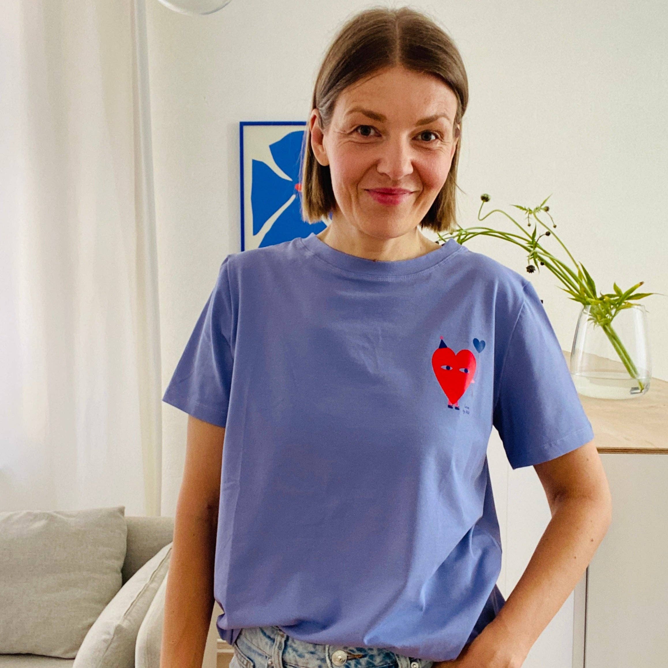 HERZ AUF LAVENDEL - T-Shirt Don't grow up